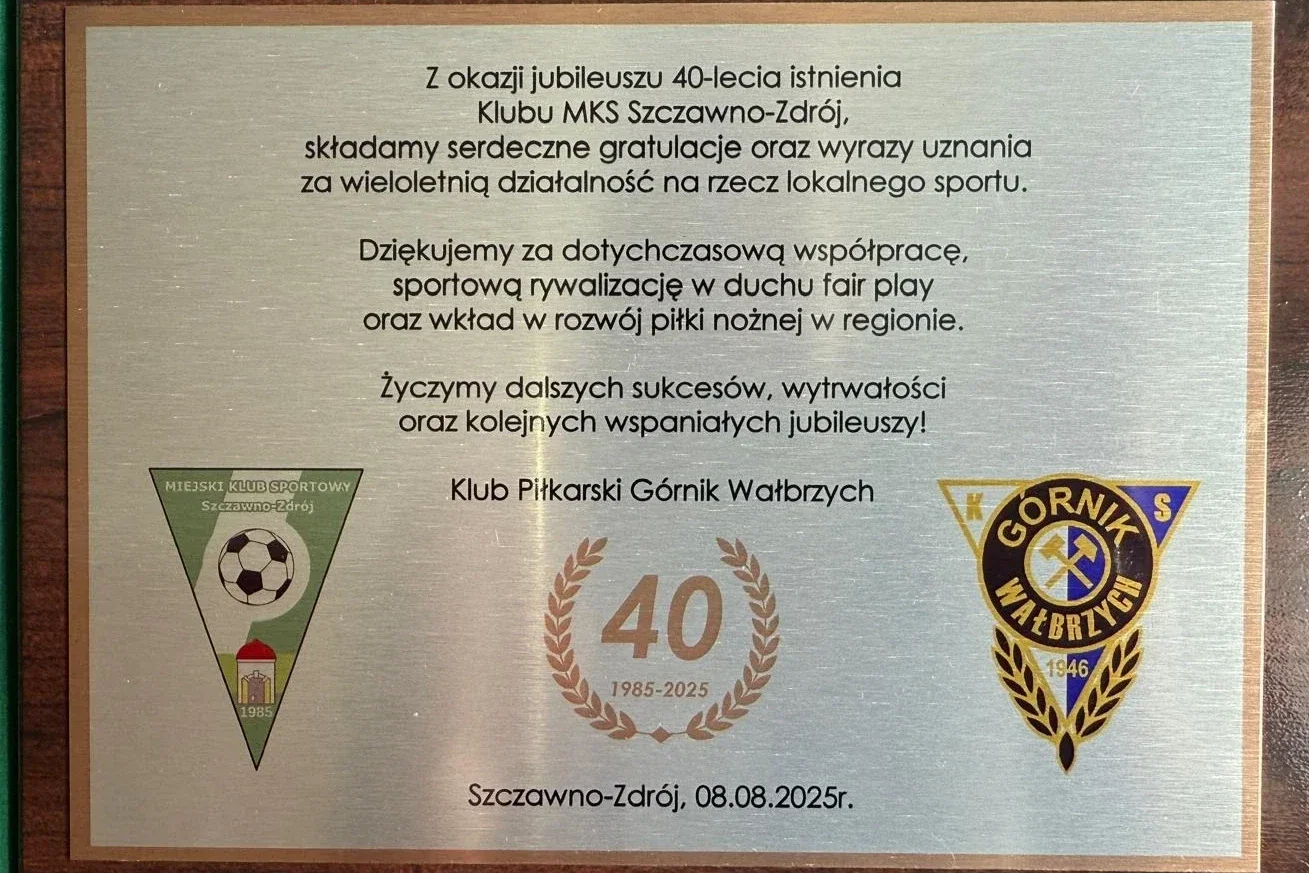Obchody jubileuszowe... | MKS SZCZAWNO-ZDRÓJ